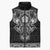 Vikings from Yorkshire Sleeveless Puffer Jacket Black Spirit of Jorvik - Wonder Print Shop