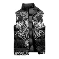 Vikings from Yorkshire Sleeveless Puffer Jacket Black Spirit of Jorvik - Wonder Print Shop