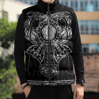 Vikings from Yorkshire Sleeveless Puffer Jacket Black Spirit of Jorvik - Wonder Print Shop