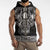Vikings from Yorkshire Sleeveless Zip Hoodie Black Spirit of Jorvik - Wonder Print Shop