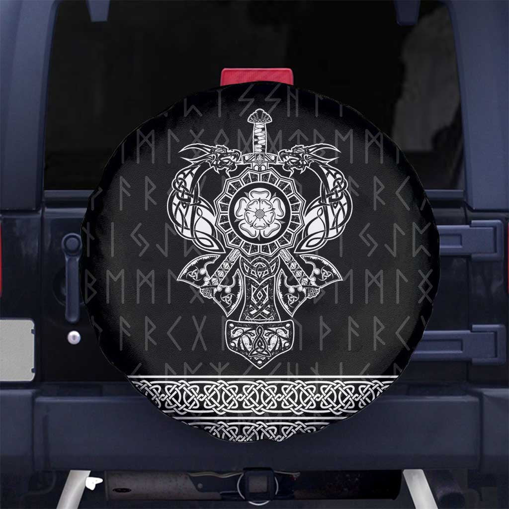 Vikings from Yorkshire Spare Tire Cover Black Spirit of Jorvik - Wonder Print Shop
