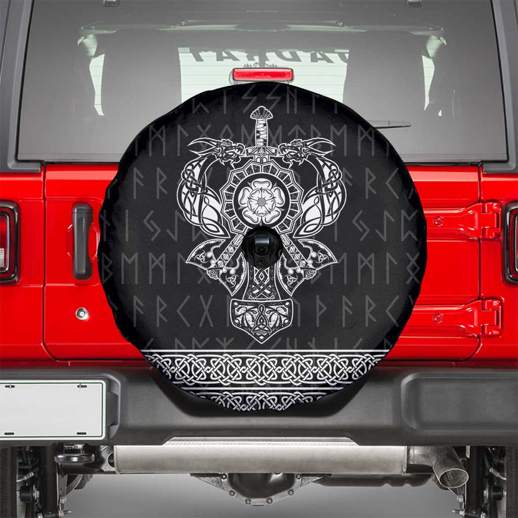 Vikings from Yorkshire Spare Tire Cover Black Spirit of Jorvik - Wonder Print Shop