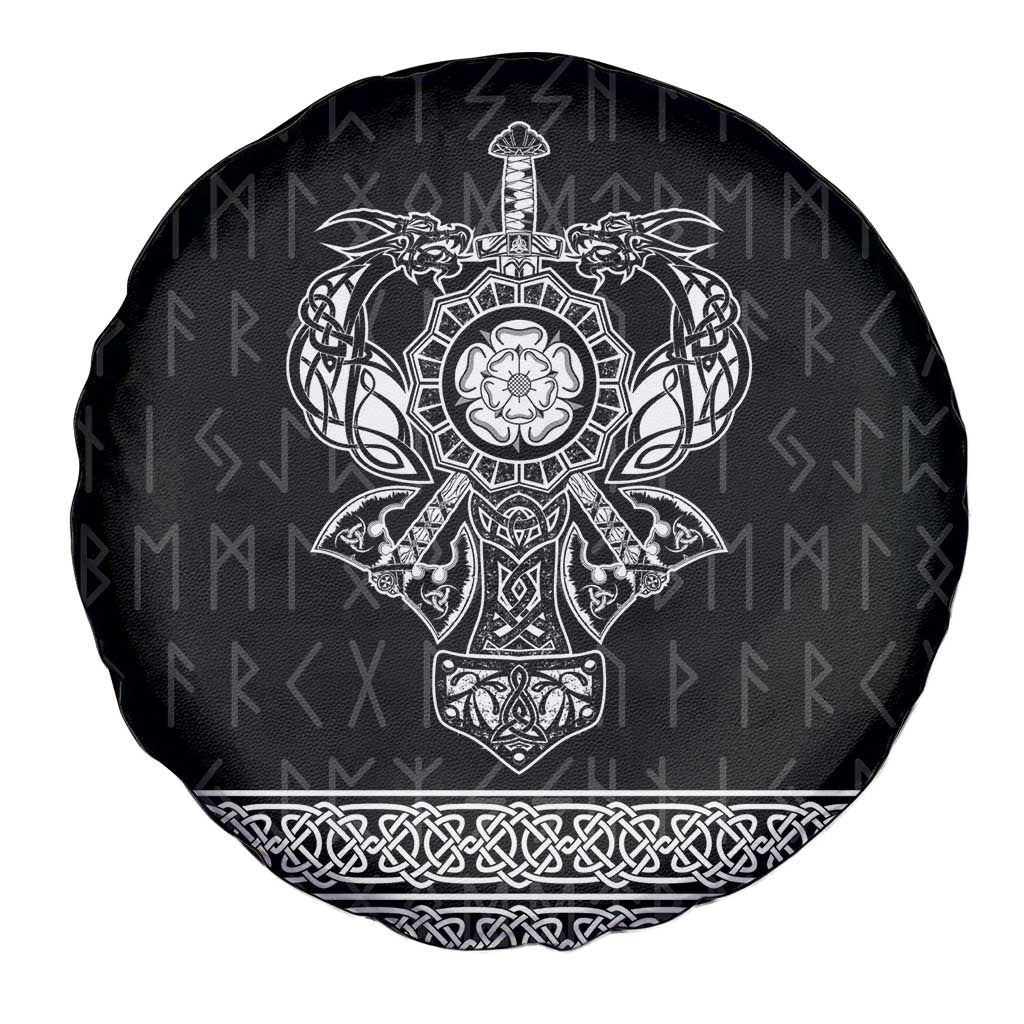 Vikings from Yorkshire Spare Tire Cover Black Spirit of Jorvik - Wonder Print Shop