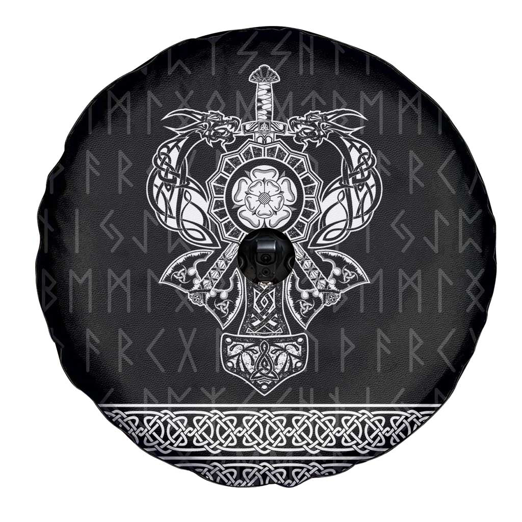 Vikings from Yorkshire Spare Tire Cover Black Spirit of Jorvik - Wonder Print Shop