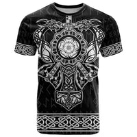 Vikings from Yorkshire T Shirt Black Spirit of Jorvik - Wonder Print Shop