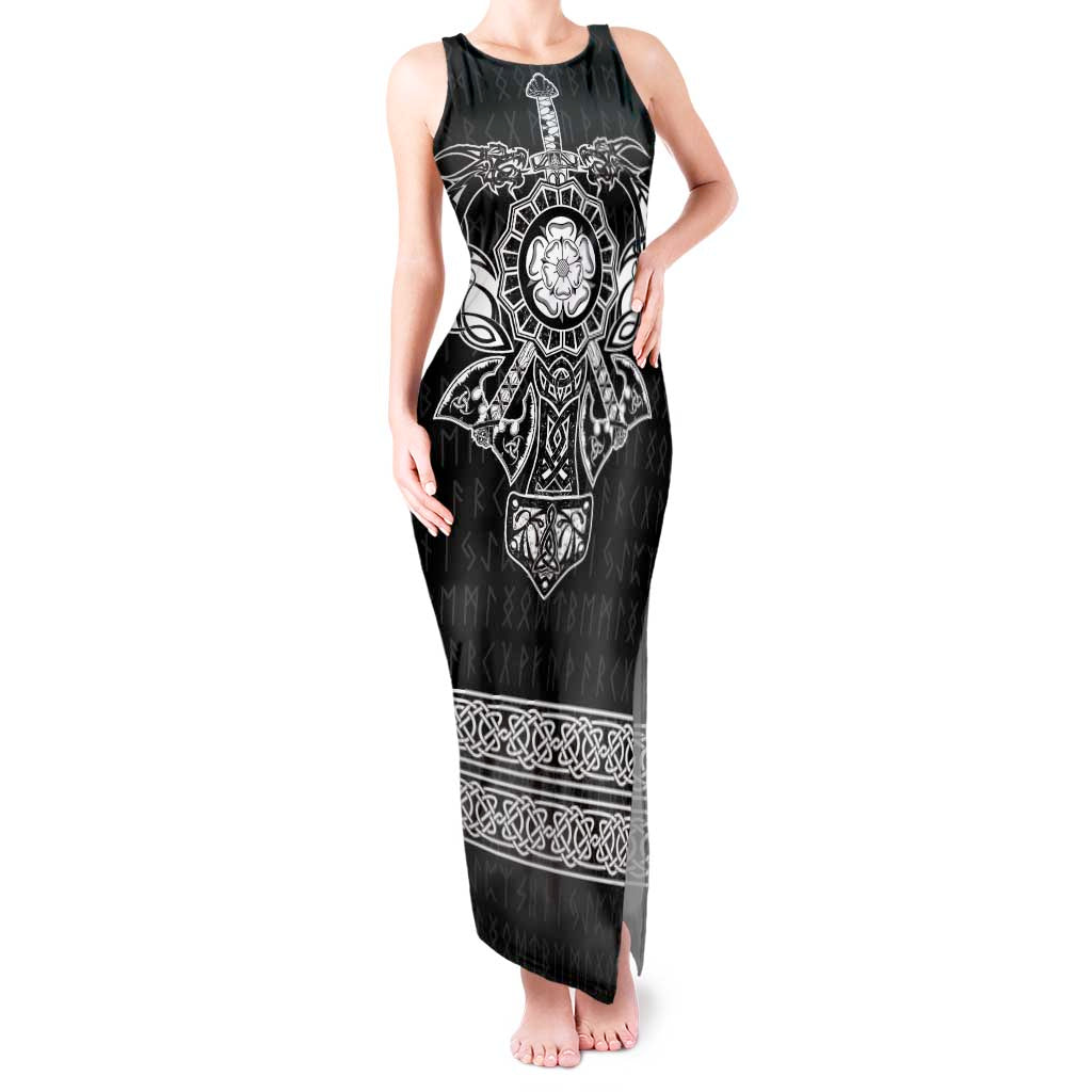 Vikings from Yorkshire Tank Maxi Dress Black Spirit of Jorvik - Wonder Print Shop