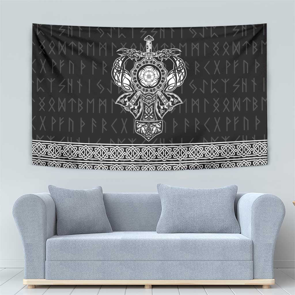 Vikings from Yorkshire Tapestry Black Spirit of Jorvik - Wonder Print Shop