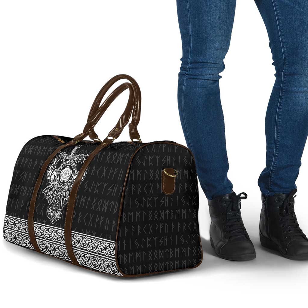 Vikings from Yorkshire Travel Bag Black Spirit of Jorvik - Wonder Print Shop