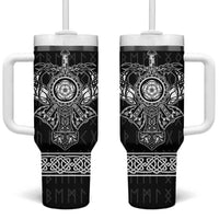 Vikings from Yorkshire Tumbler With Handle Black Spirit of Jorvik - Wonder Print Shop