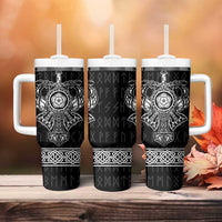 Vikings from Yorkshire Tumbler With Handle Black Spirit of Jorvik - Wonder Print Shop