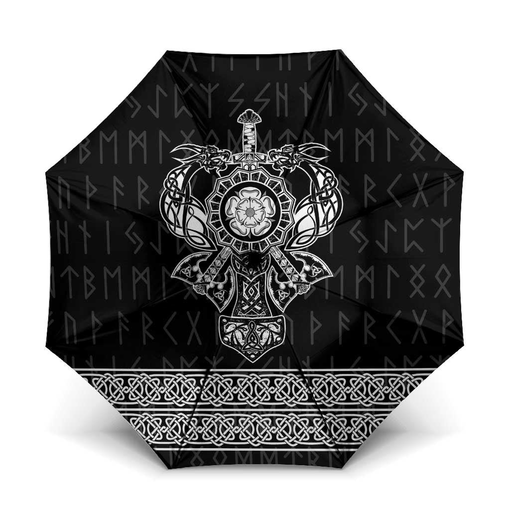 Vikings from Yorkshire Umbrella Black Spirit of Jorvik - Wonder Print Shop