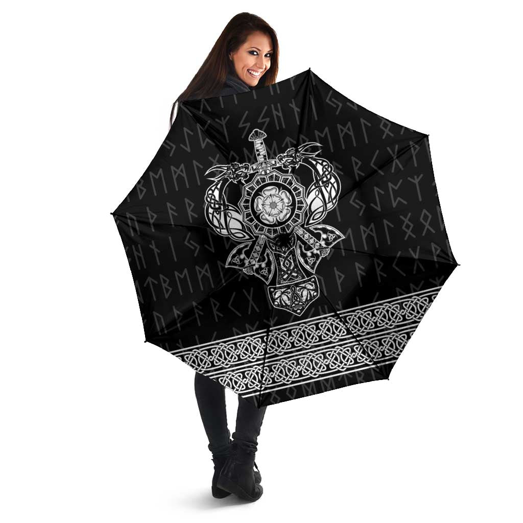 Vikings from Yorkshire Umbrella Black Spirit of Jorvik - Wonder Print Shop