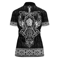 Vikings from Yorkshire Women Polo Shirt Black Spirit of Jorvik - Wonder Print Shop