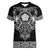 Vikings from Yorkshire Women V-Neck T-Shirt Black Spirit of Jorvik - Wonder Print Shop