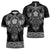 Vikings from Yorkshire Zipper Polo Shirt Black Spirit of Jorvik - Wonder Print Shop