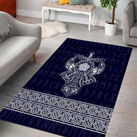 Vikings from Yorkshire Area Rug Blue Spirit of Jorvik - Wonder Print Shop