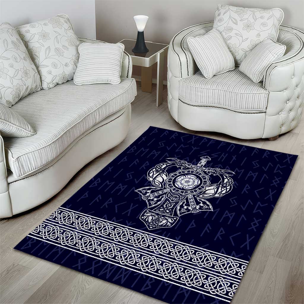 Vikings from Yorkshire Area Rug Blue Spirit of Jorvik - Wonder Print Shop