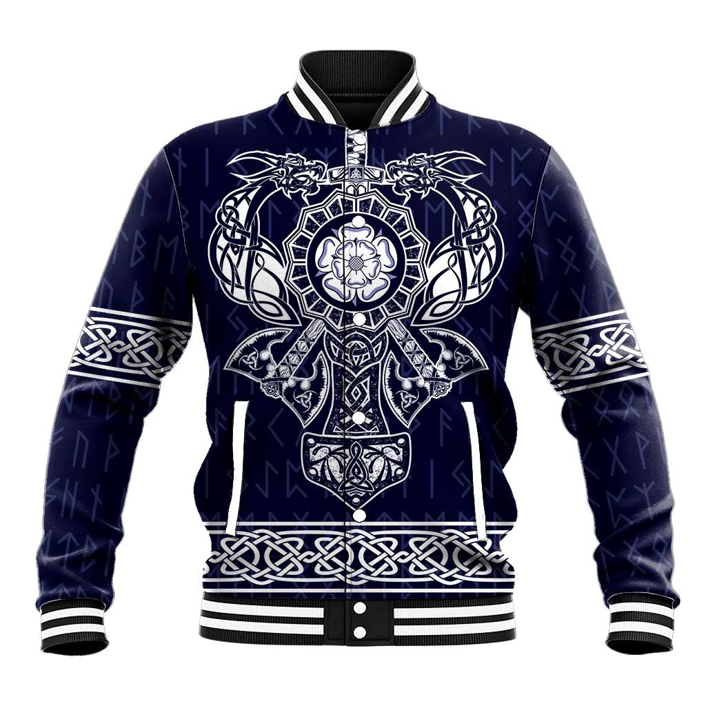 Vikings from Yorkshire Baseball Jacket Blue Spirit of Jorvik - Wonder Print Shop