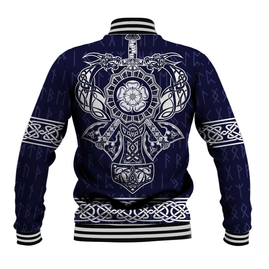 Vikings from Yorkshire Baseball Jacket Blue Spirit of Jorvik - Wonder Print Shop