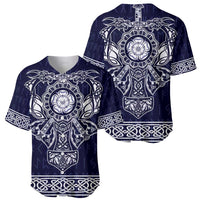 Vikings from Yorkshire Baseball Jersey Blue Spirit of Jorvik - Wonder Print Shop