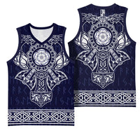 Vikings from Yorkshire Basketball Jersey Blue Spirit of Jorvik - Wonder Print Shop