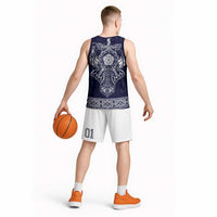 Vikings from Yorkshire Basketball Jersey Blue Spirit of Jorvik - Wonder Print Shop