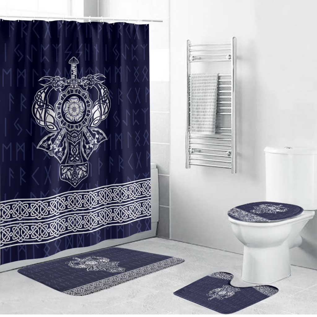Vikings from Yorkshire Bathroom Set Blue Spirit of Jorvik - Wonder Print Shop