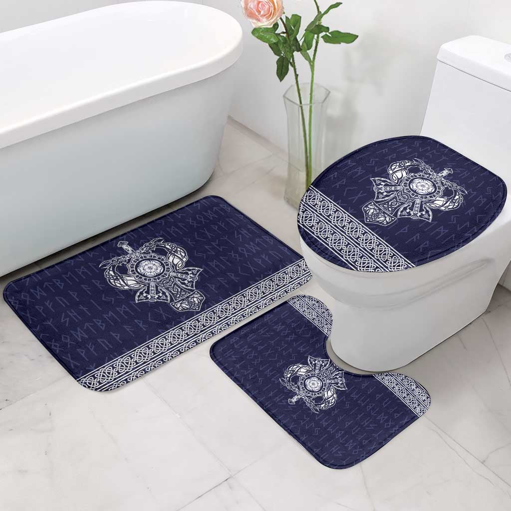 Vikings from Yorkshire Bathroom Set Blue Spirit of Jorvik - Wonder Print Shop