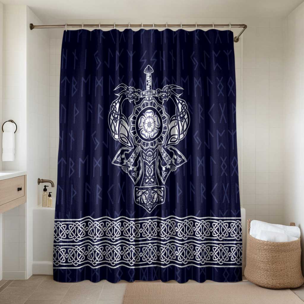 Vikings from Yorkshire Bathroom Set Blue Spirit of Jorvik - Wonder Print Shop