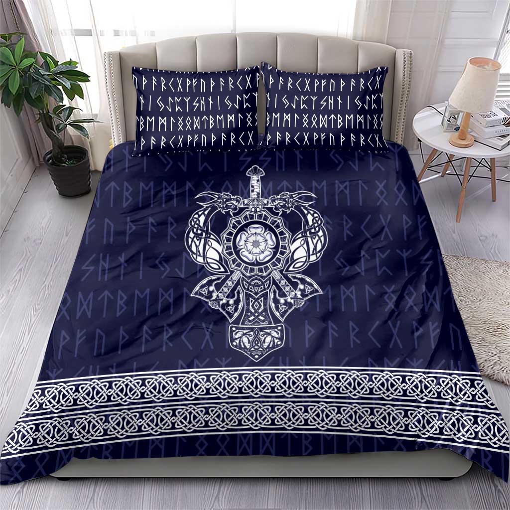 Vikings from Yorkshire Bedding Set Blue Spirit of Jorvik - Wonder Print Shop