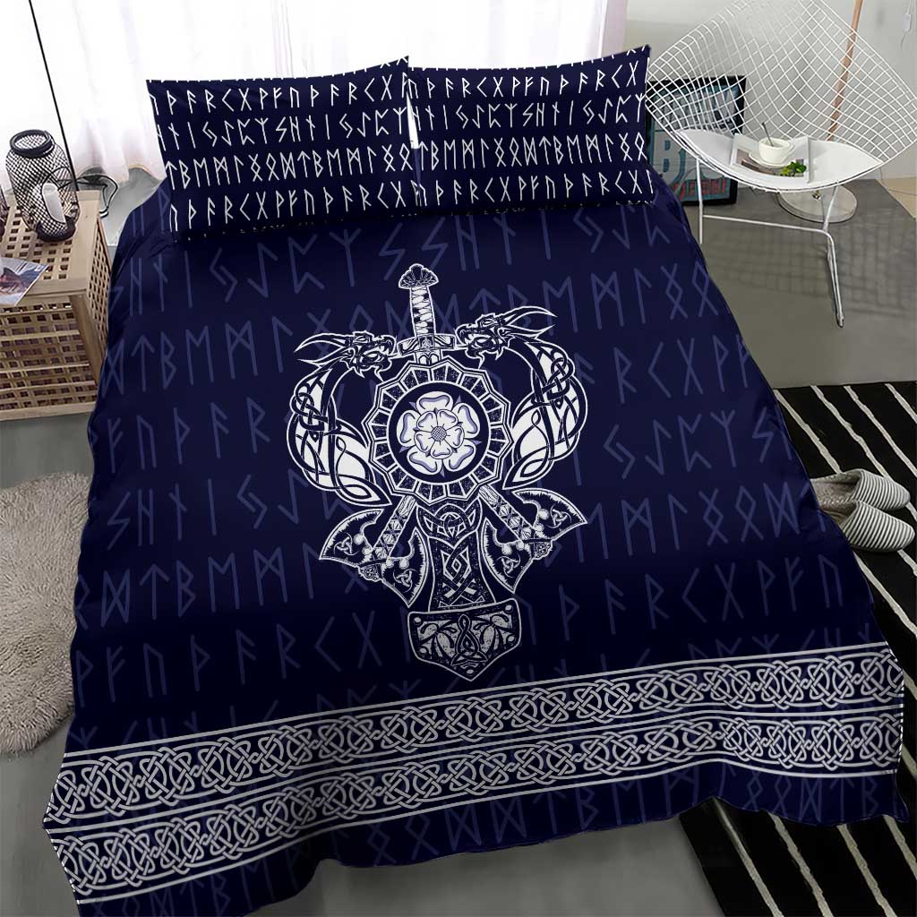 Vikings from Yorkshire Bedding Set Blue Spirit of Jorvik - Wonder Print Shop