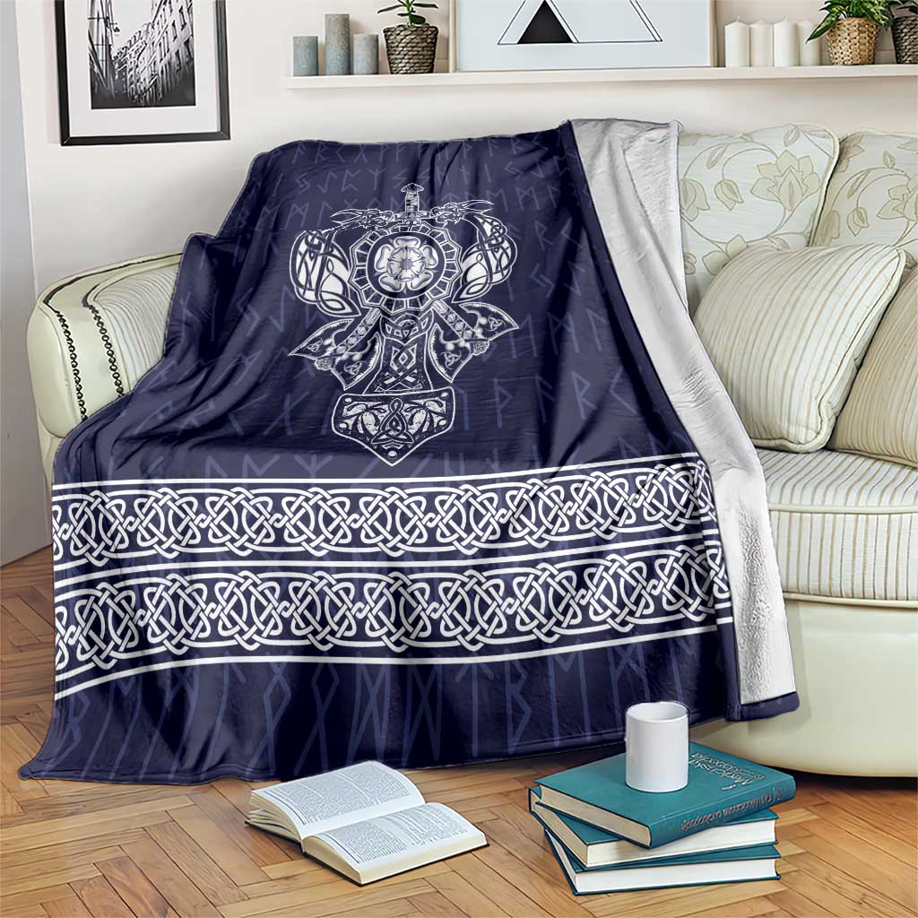 Vikings from Yorkshire Blanket Blue Spirit of Jorvik - Wonder Print Shop