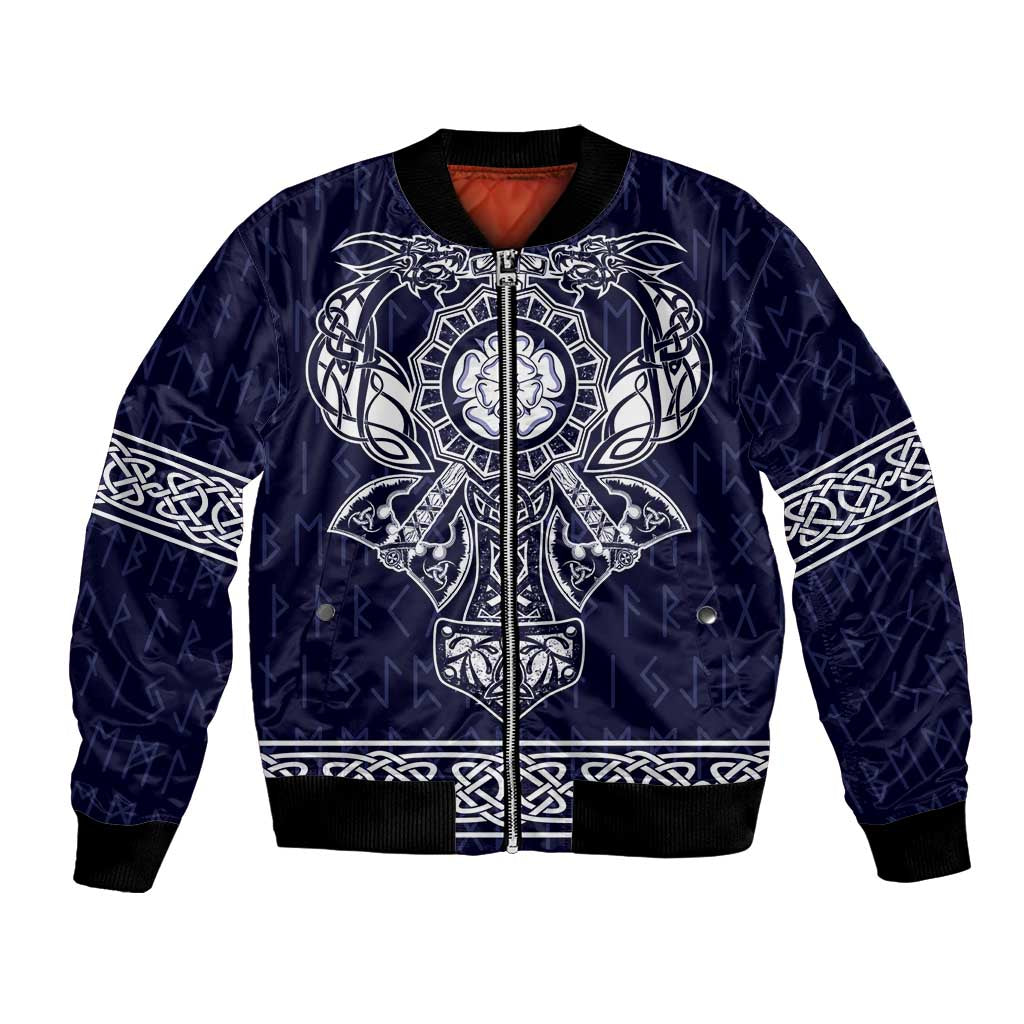 Vikings from Yorkshire Bomber Jacket Blue Spirit of Jorvik - Wonder Print Shop