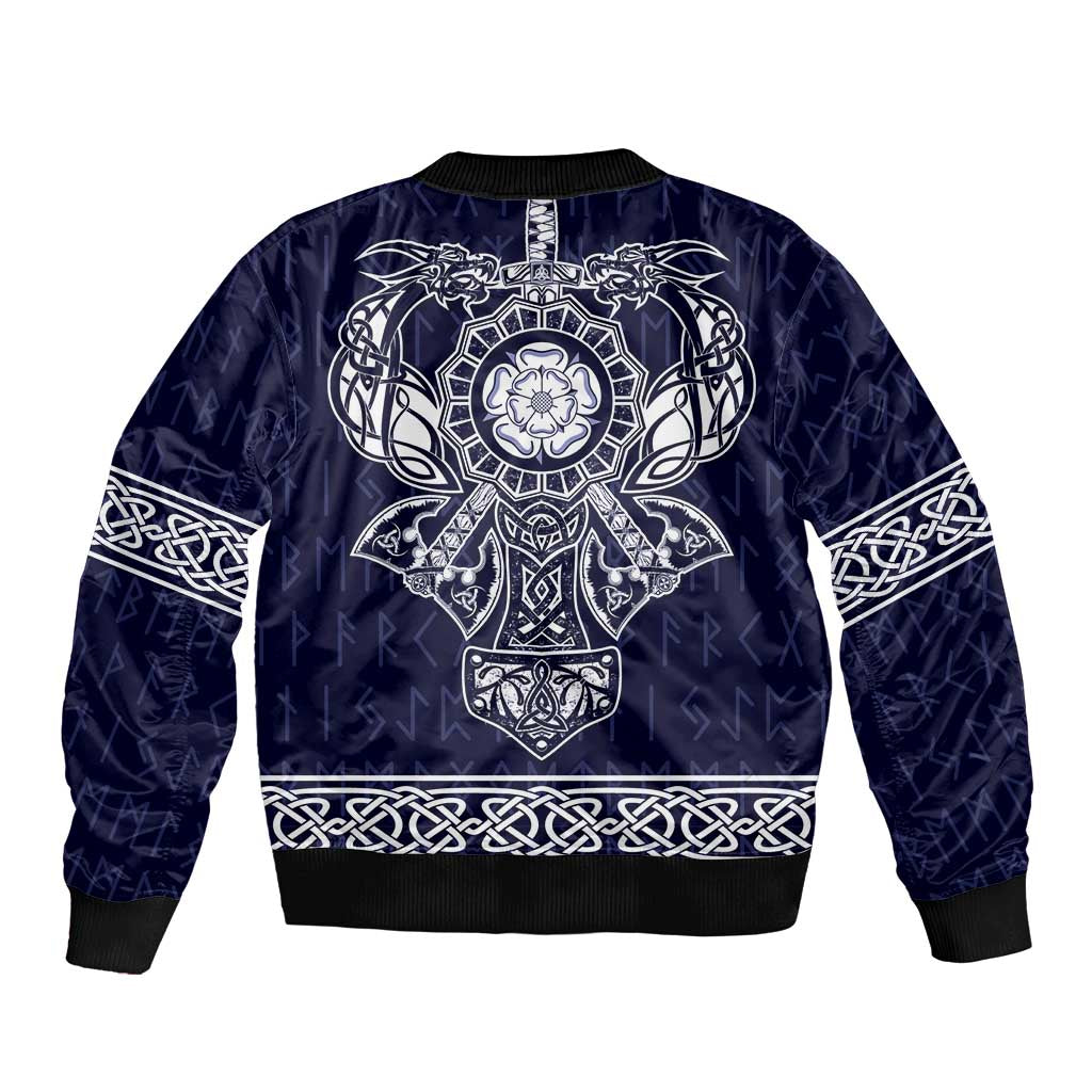 Vikings from Yorkshire Bomber Jacket Blue Spirit of Jorvik - Wonder Print Shop