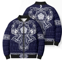 Vikings from Yorkshire Bomber Puffer Jacket Blue Spirit of Jorvik - Wonder Print Shop