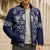 Vikings from Yorkshire Bomber Puffer Jacket Blue Spirit of Jorvik - Wonder Print Shop
