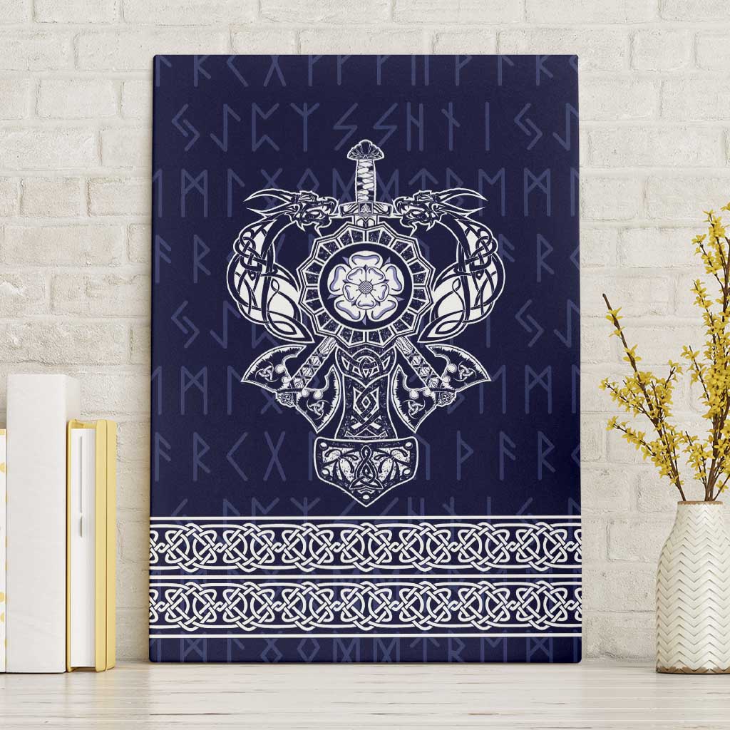 Vikings from Yorkshire Canvas Wall Art Blue Spirit of Jorvik - Wonder Print Shop