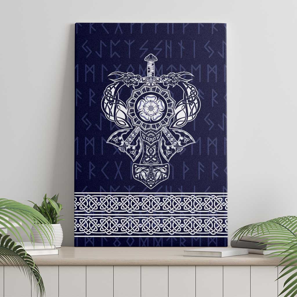 Vikings from Yorkshire Canvas Wall Art Blue Spirit of Jorvik - Wonder Print Shop