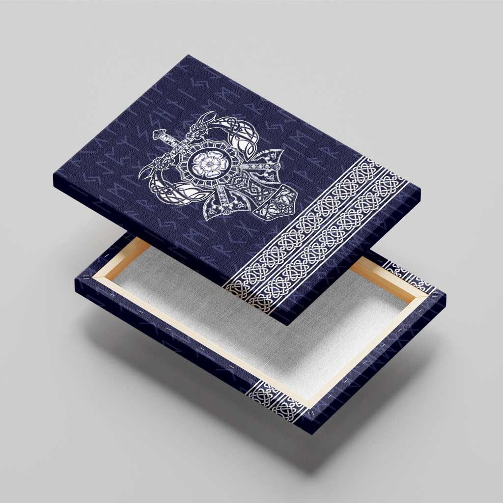 Vikings from Yorkshire Canvas Wall Art Blue Spirit of Jorvik - Wonder Print Shop