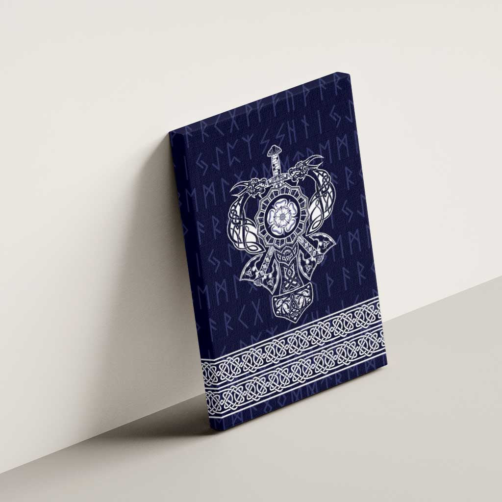 Vikings from Yorkshire Canvas Wall Art Blue Spirit of Jorvik - Wonder Print Shop