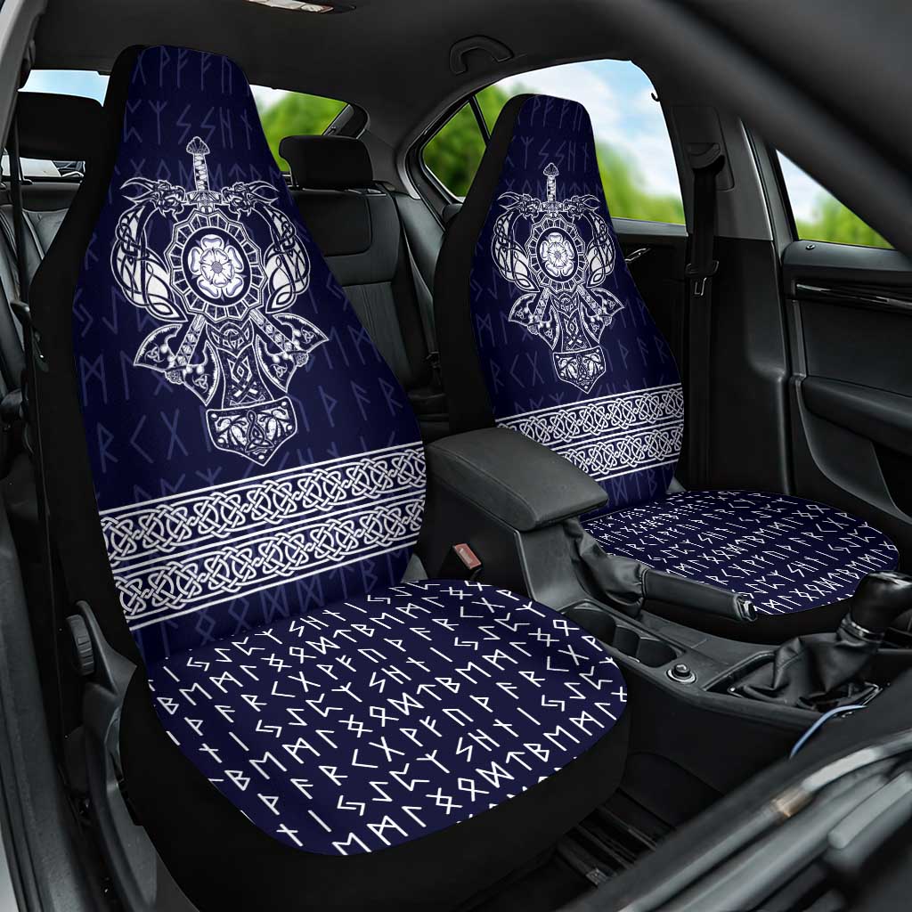 Vikings from Yorkshire Car Seat Cover Blue Spirit of Jorvik - Wonder Print Shop