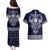 Vikings from Yorkshire Couples Matching Puletasi and Hawaiian Shirt Blue Spirit of Jorvik - Wonder Print Shop