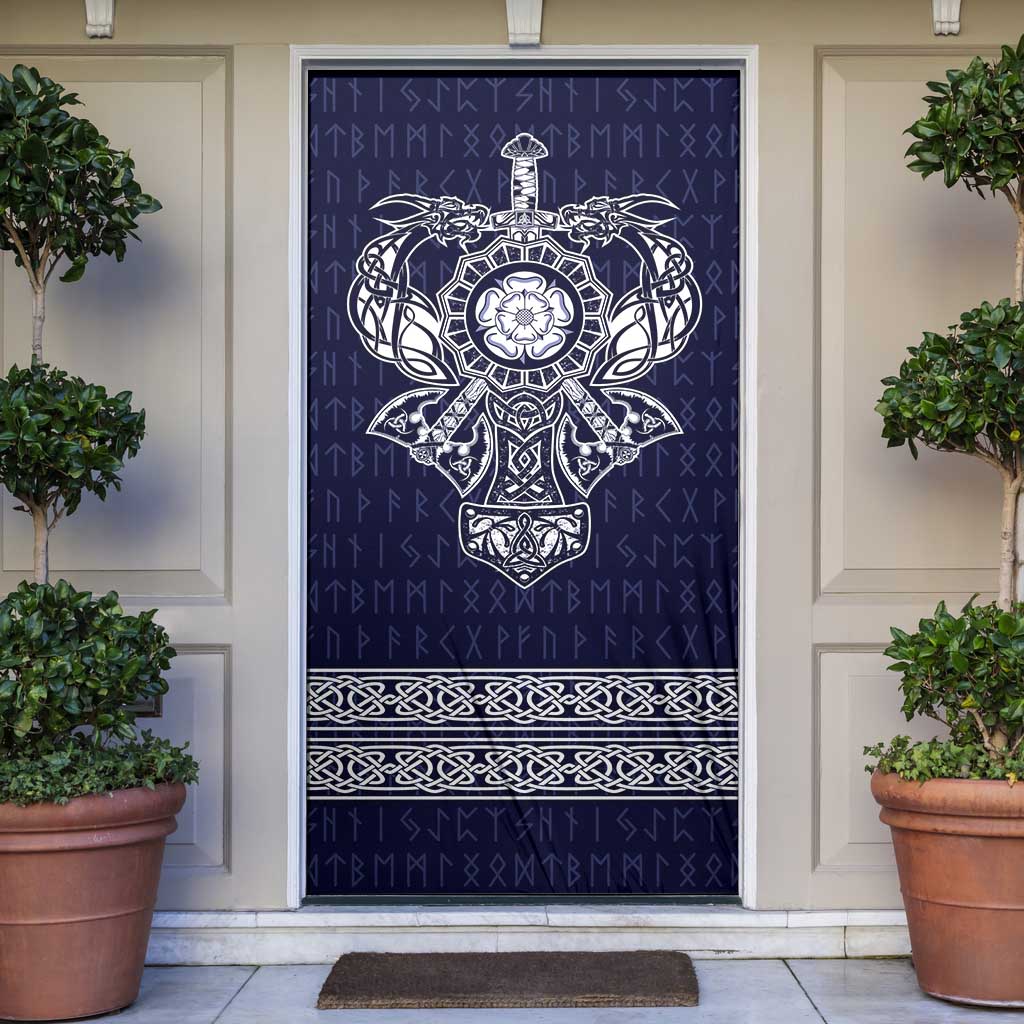 Vikings from Yorkshire Door Cover Blue Spirit of Jorvik - Wonder Print Shop
