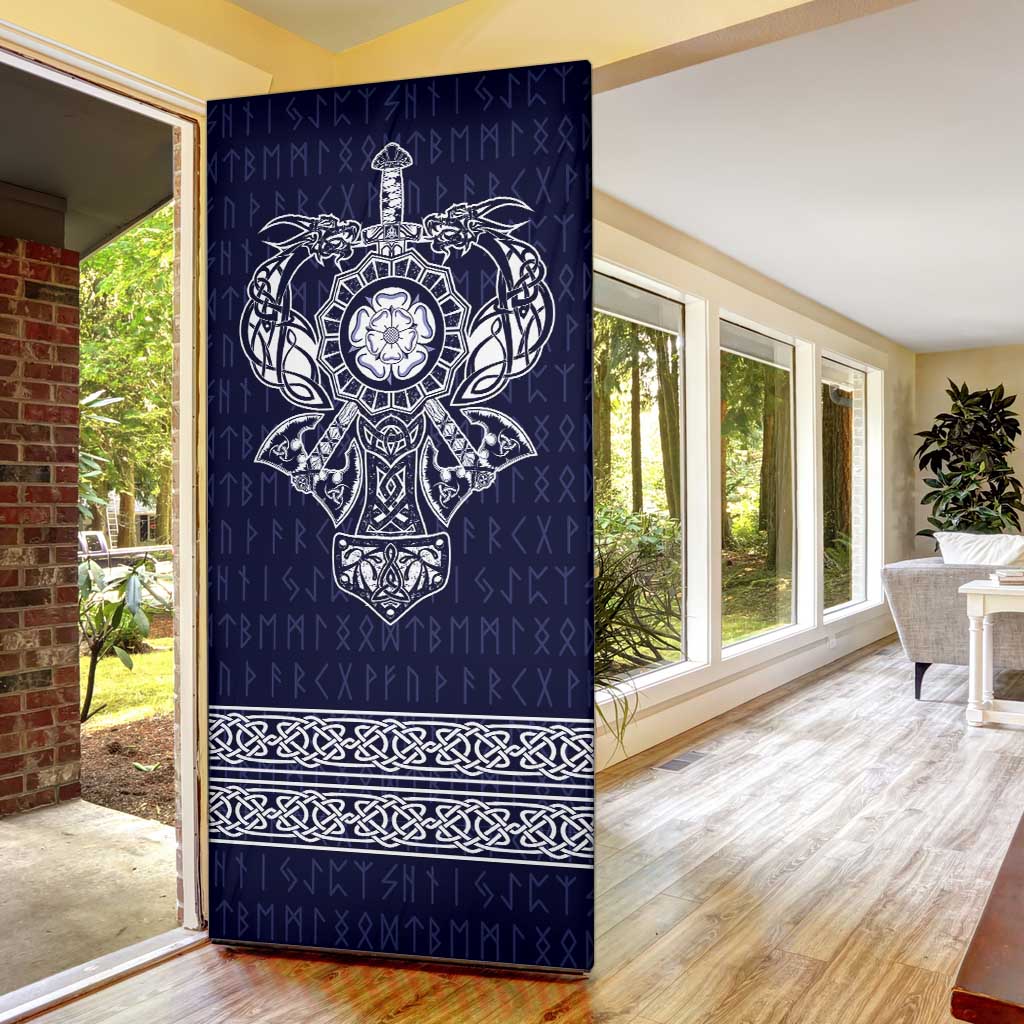 Vikings from Yorkshire Door Cover Blue Spirit of Jorvik - Wonder Print Shop