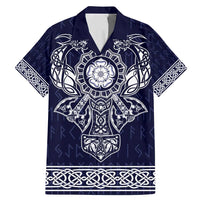 Vikings from Yorkshire Family Matching Mermaid Dress and Hawaiian Shirt Blue Spirit of Jorvik - Wonder Print Shop
