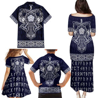 Vikings from Yorkshire Family Matching Puletasi and Hawaiian Shirt Blue Spirit of Jorvik - Wonder Print Shop
