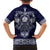 Vikings from Yorkshire Family Matching Summer Maxi Dress and Hawaiian Shirt Blue Spirit of Jorvik - Wonder Print Shop