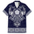 Vikings from Yorkshire Family Matching Summer Maxi Dress and Hawaiian Shirt Blue Spirit of Jorvik - Wonder Print Shop