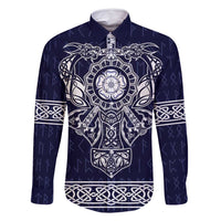 Vikings from Yorkshire Family Matching Summer Maxi Dress and Hawaiian Shirt Blue Spirit of Jorvik - Wonder Print Shop