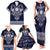 Vikings from Yorkshire Family Matching Tank Maxi Dress and Hawaiian Shirt Blue Spirit of Jorvik - Wonder Print Shop